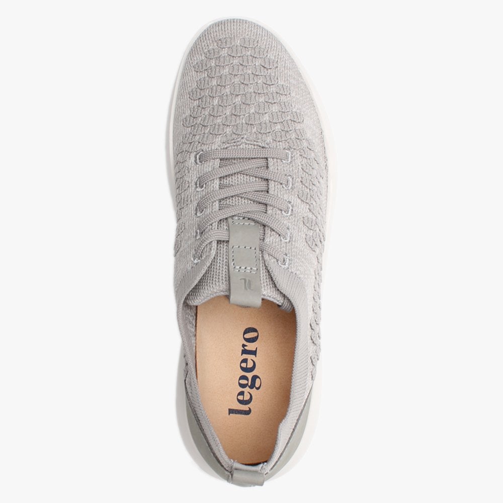 Impact Grey Knitted Lace Up Trainers