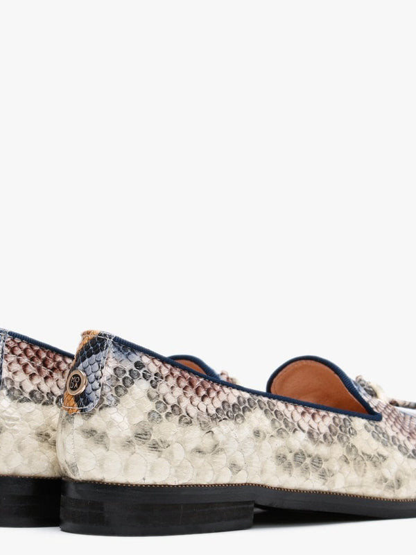 Elissy Multicoloured Reptile Loafers