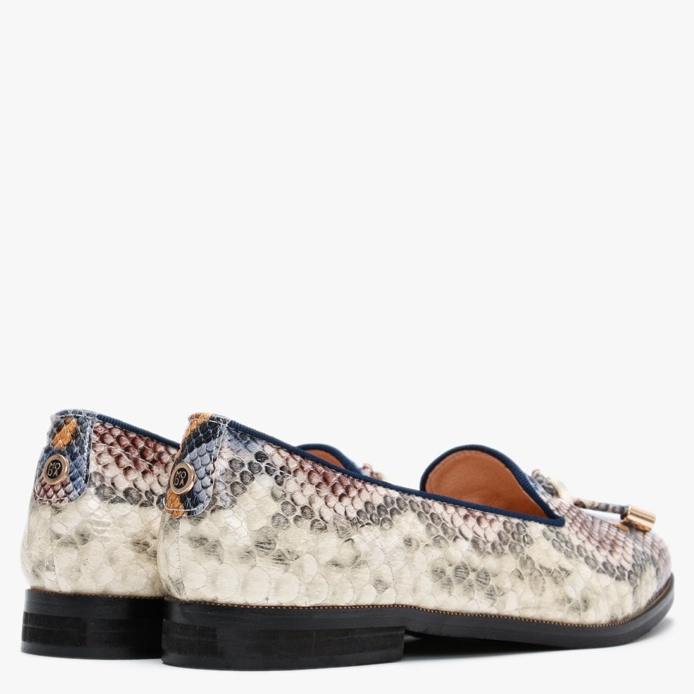 Elissy Multicoloured Reptile Loafers