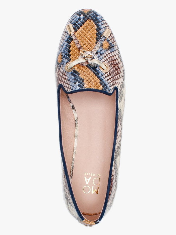 Elissy Multicoloured Reptile Loafers