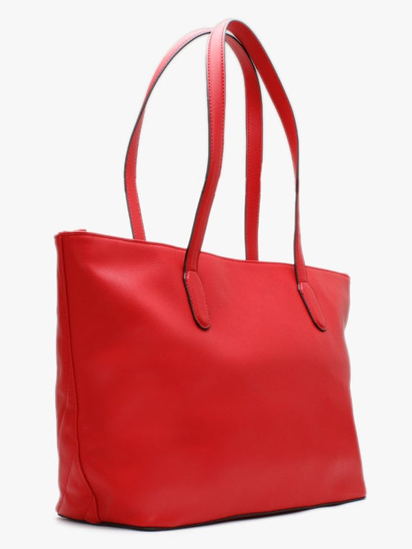 Fiona Red Quilted Heart Tote Bag
