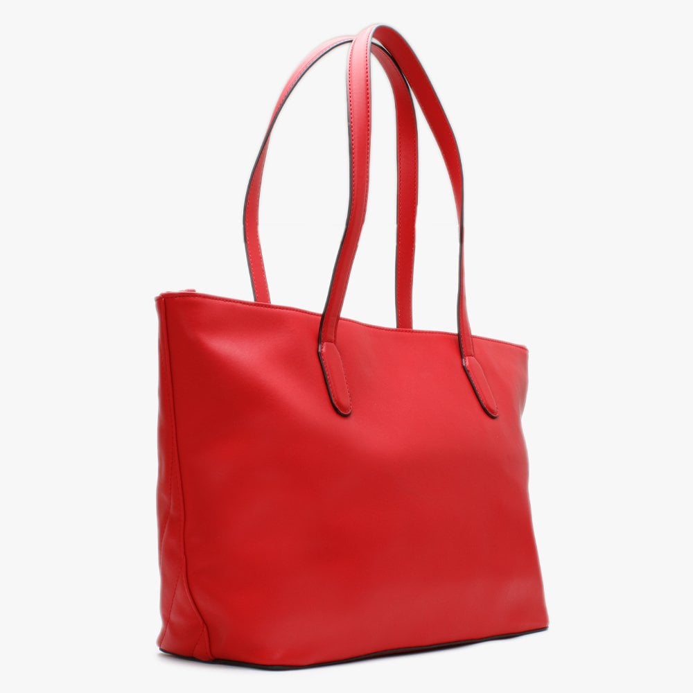 Fiona Red Quilted Heart Tote Bag