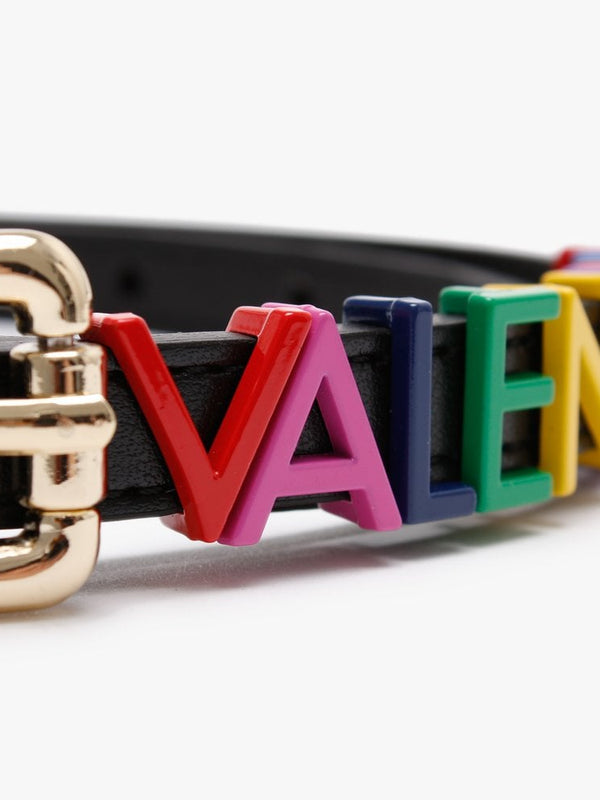 Emma Black Multicoloured Logo Belt