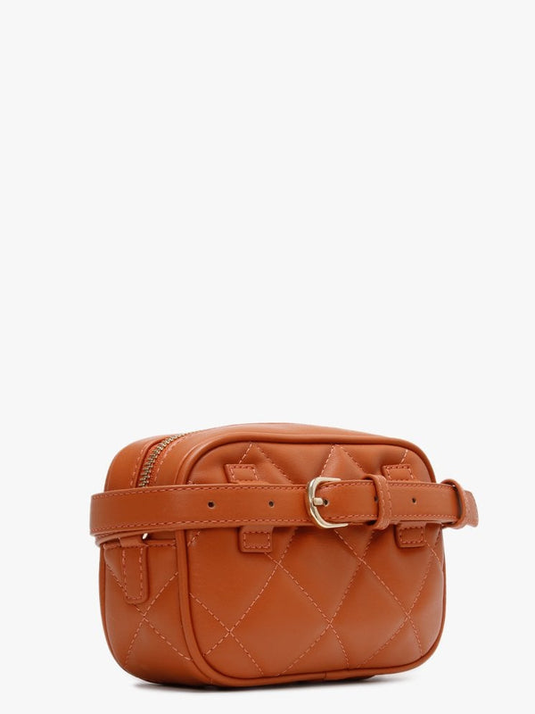 Ocarina Orange Quilted Chain Strap Belt Bag