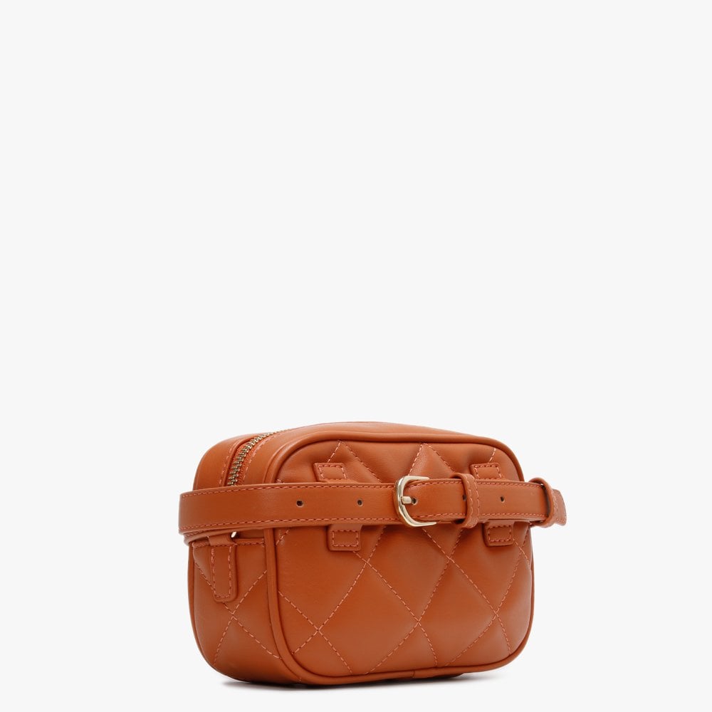 Ocarina Orange Quilted Chain Strap Belt Bag