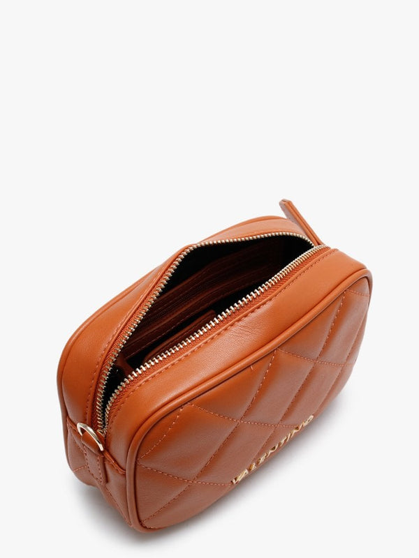 Ocarina Orange Quilted Chain Strap Belt Bag