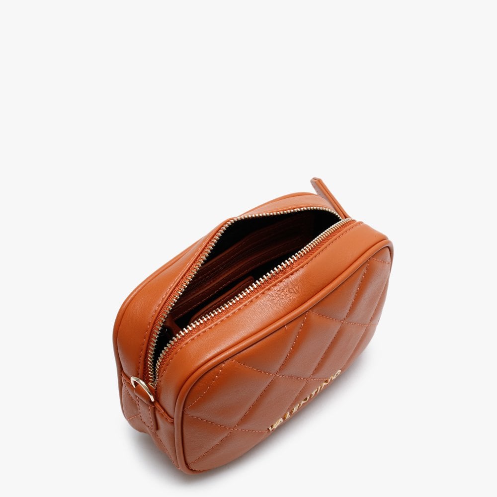 Ocarina Orange Quilted Chain Strap Belt Bag