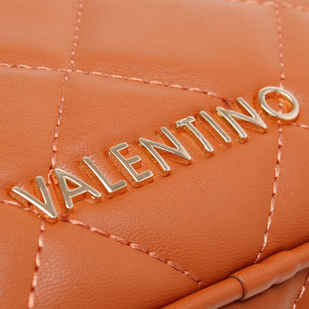 Ocarina Orange Quilted Chain Strap Belt Bag