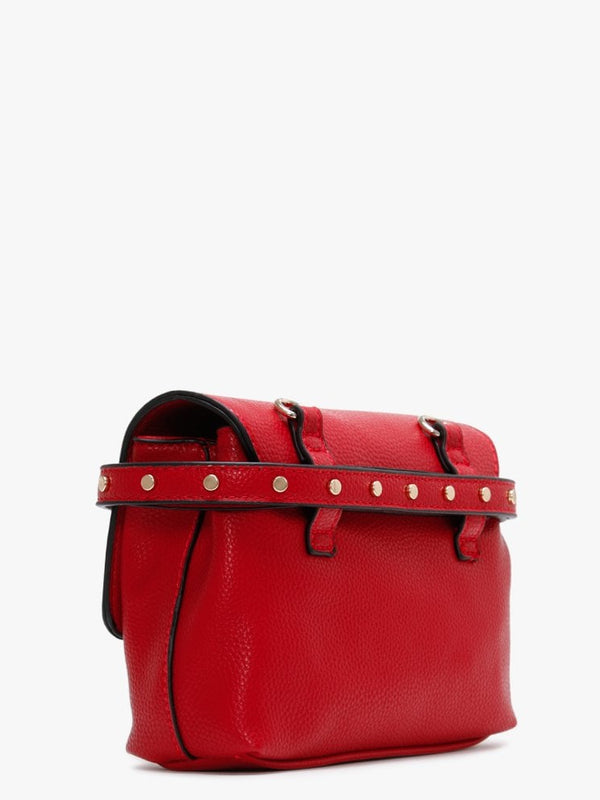 Note Red Foldover Cross-Body Bag