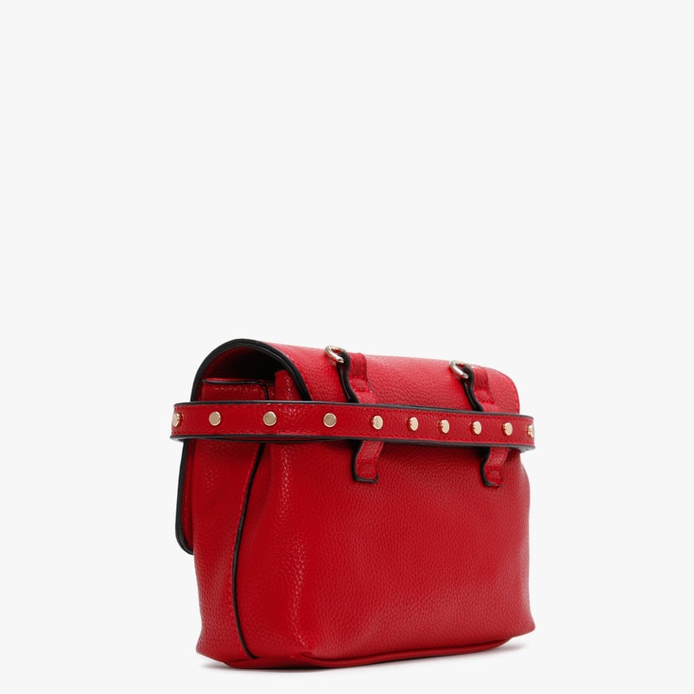 Note Red Foldover Cross-Body Bag