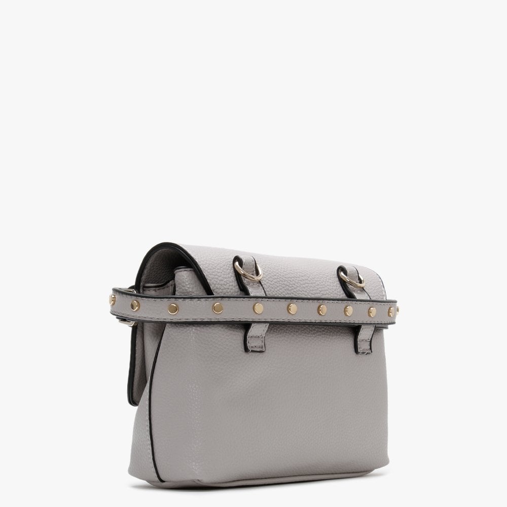 Note Grey Foldover Cross-Body Bag