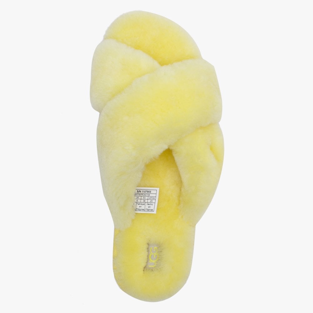 Fuzzette Margarita Shearling Cross Over Slippers