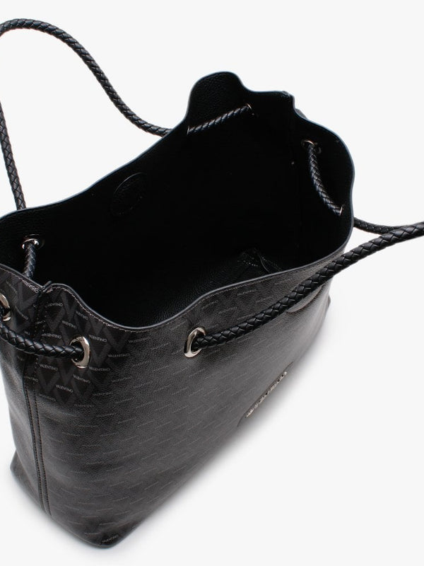 Corsair Black Repeat Logo Reversible Shopper Bag