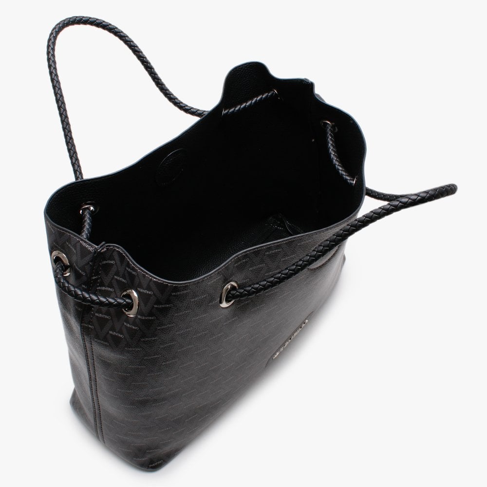 Corsair Black Repeat Logo Reversible Shopper Bag