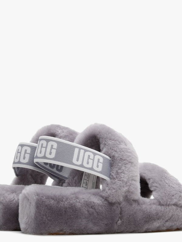 Fluff Oh Yeah Soft Amethyst Sheepskin Sliders