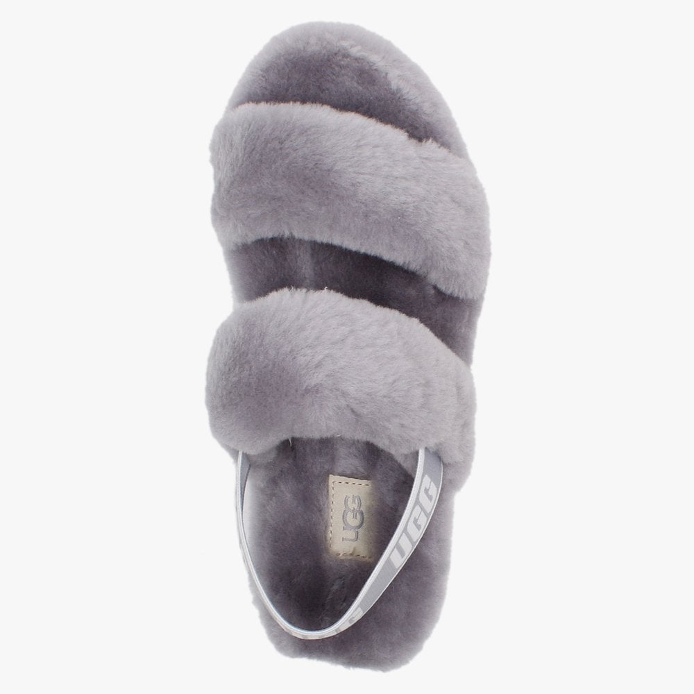 Fluff Oh Yeah Soft Amethyst Sheepskin Sliders