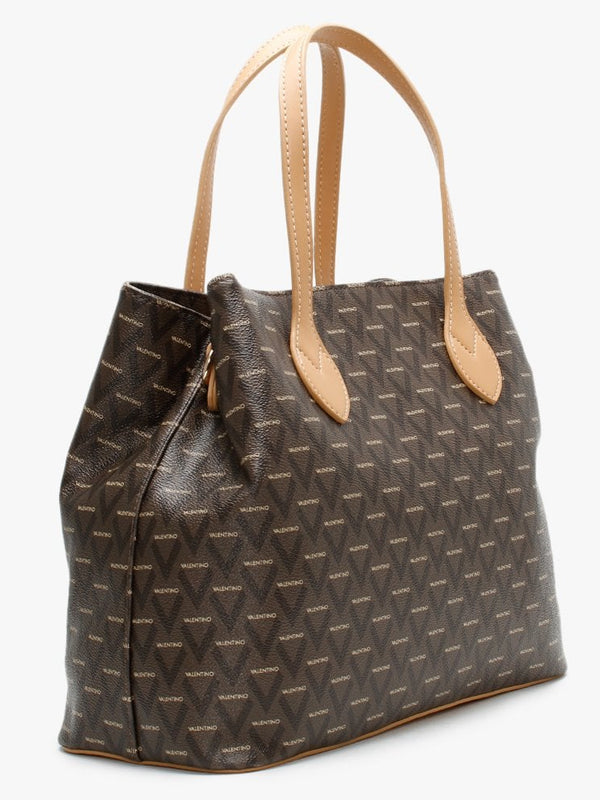 Liuto Tan Repeat Logo Shopper Bag
