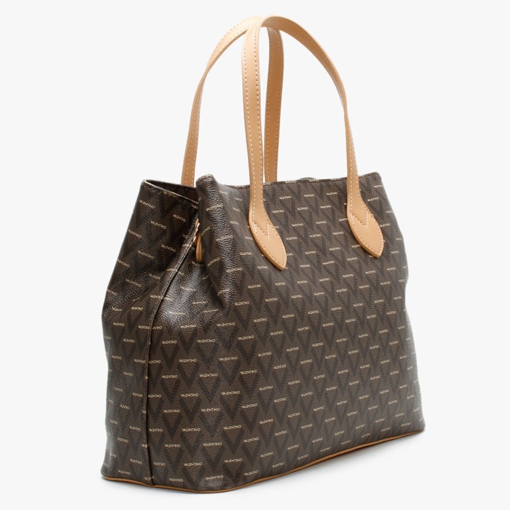 Liuto Tan Repeat Logo Shopper Bag