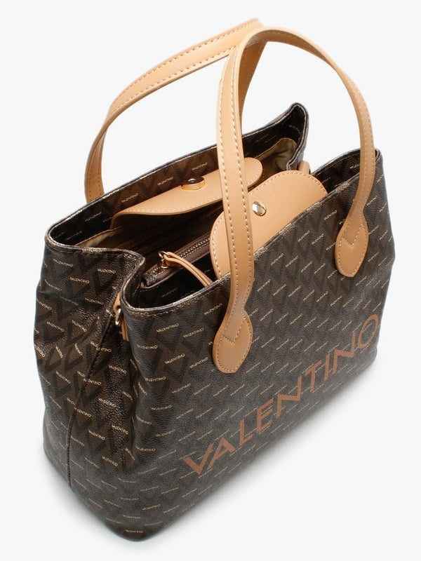 Liuto Tan Repeat Logo Shopper Bag