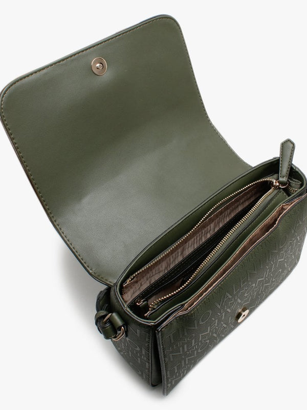 Dory Khaki Repeat Logo Cross-Body Bag