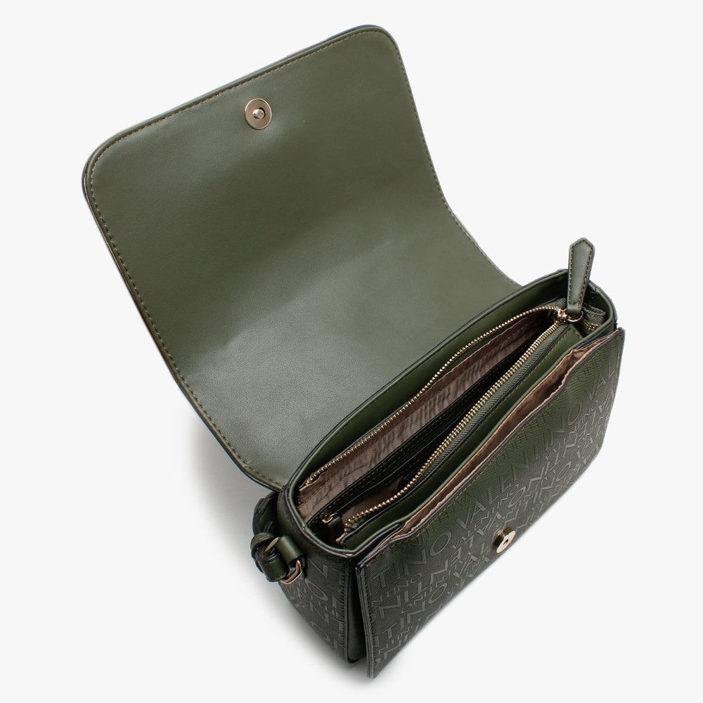 Dory Khaki Repeat Logo Cross-Body Bag