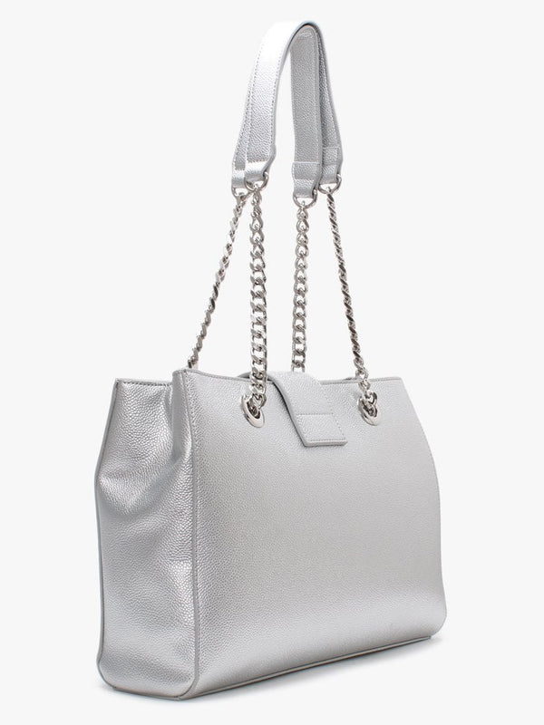 Divina Grey Pebbled Tote Bag