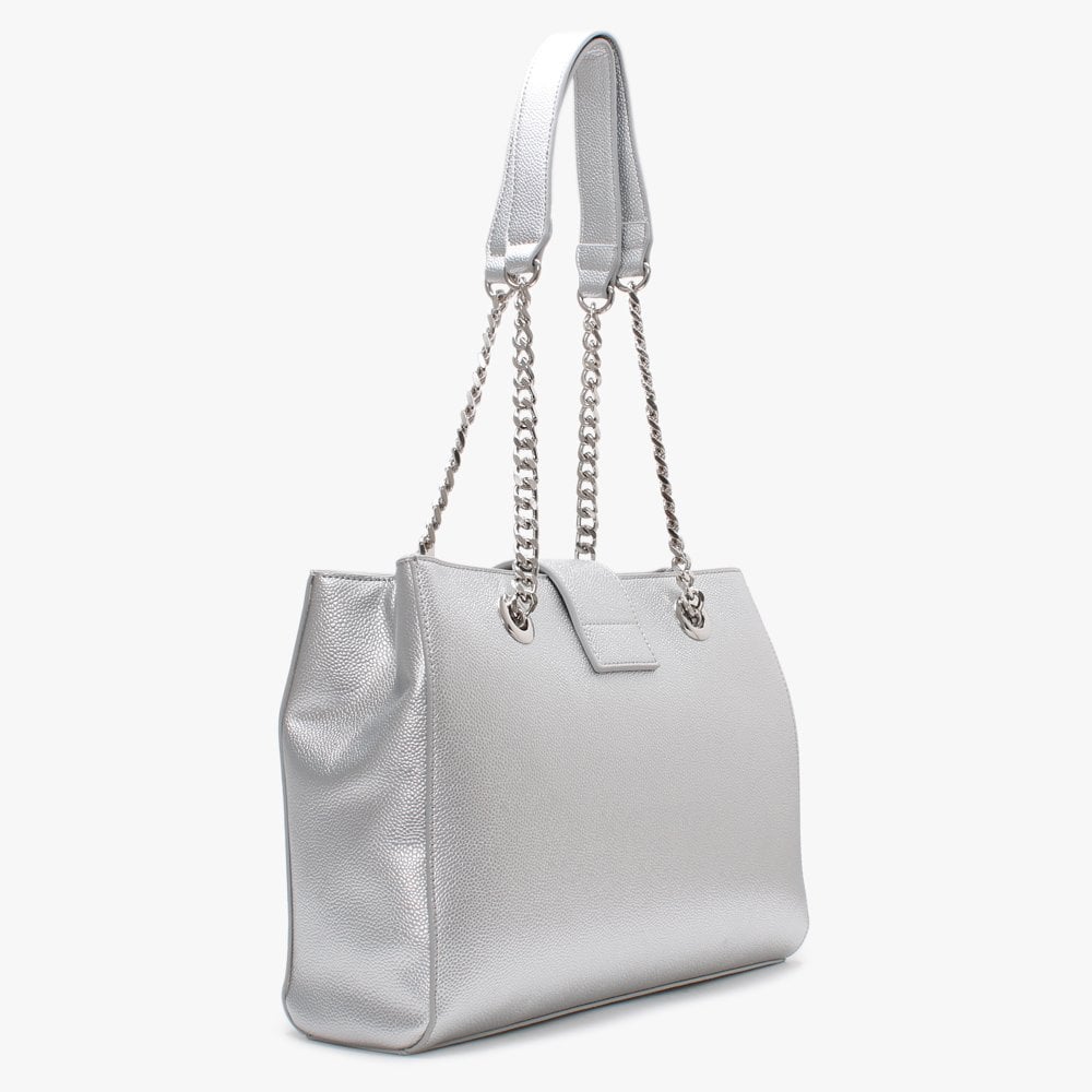 Divina Grey Pebbled Tote Bag