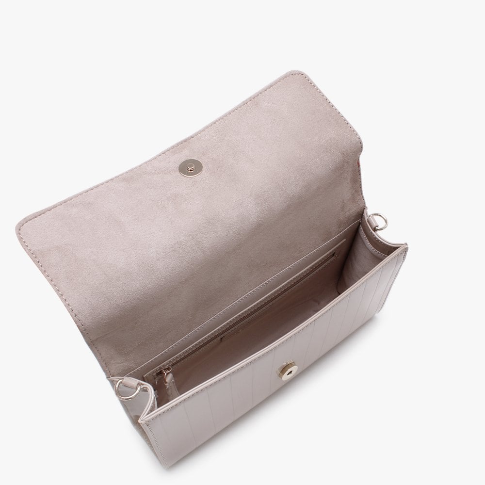 Bongo Taupe Patent Pochette Bag