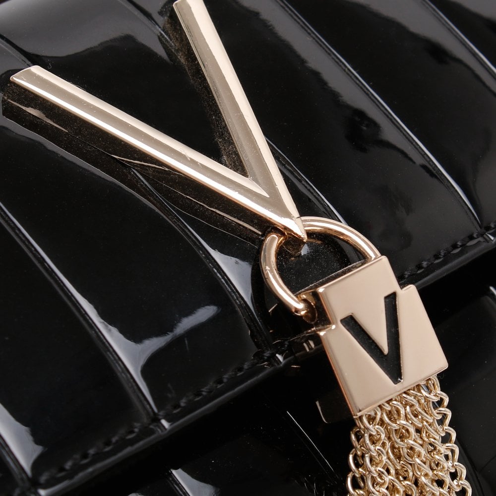 Bongo Twiss Black Patent Pochette Bag