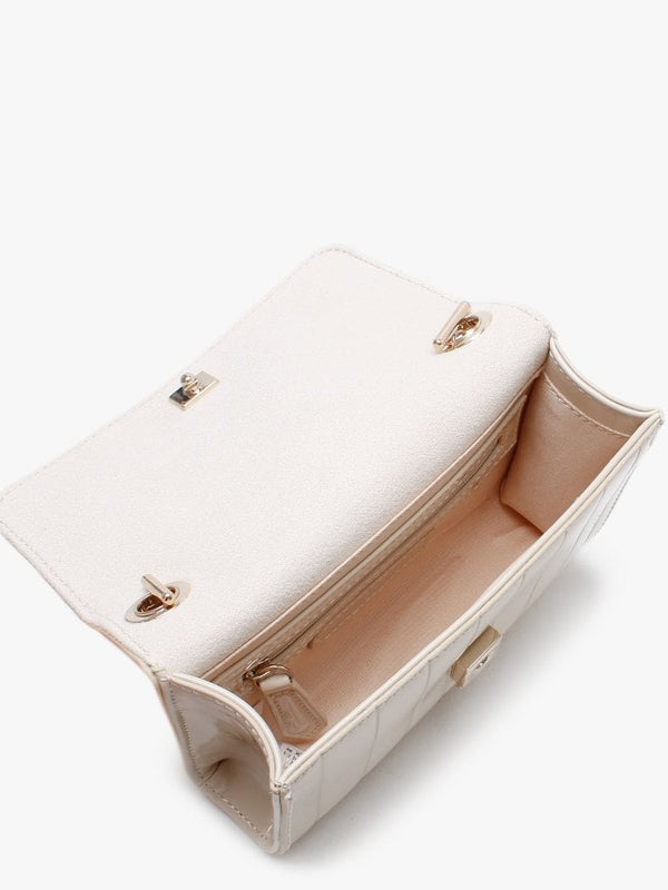 Bongo Twiss Ecru Patent Pochette Bag