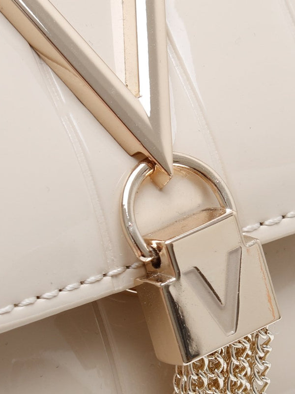 Bongo Twiss Ecru Patent Pochette Bag