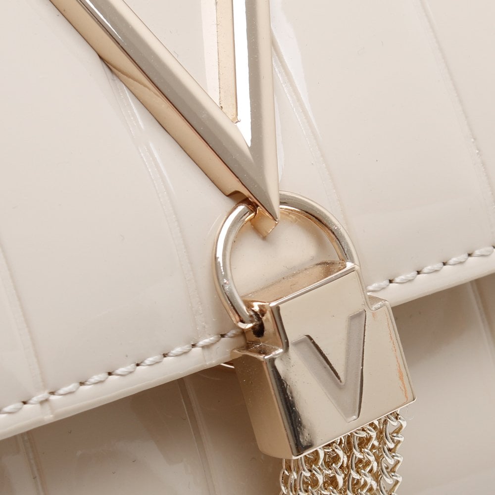 Bongo Twiss Ecru Patent Pochette Bag