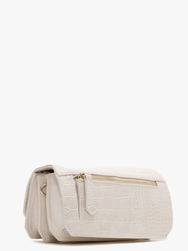 Summer Memento Ecru Moc Croc Clutch Bag