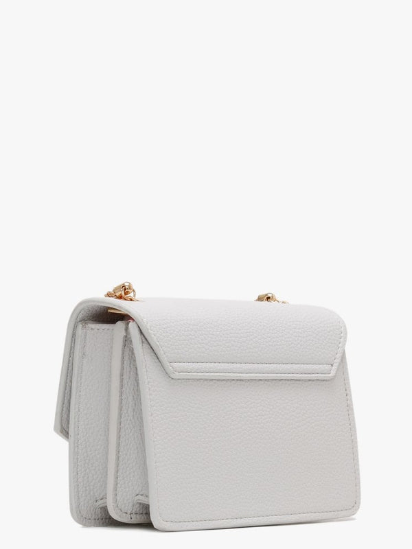 Pattina White Pebbled Shoulder Bag