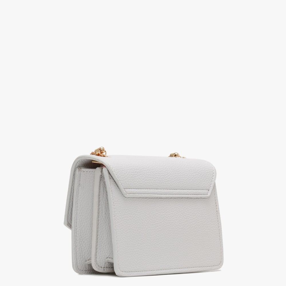 Pattina White Pebbled Shoulder Bag