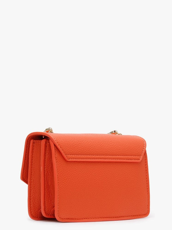 Pattina Orange Pebbled Shoulder Bag
