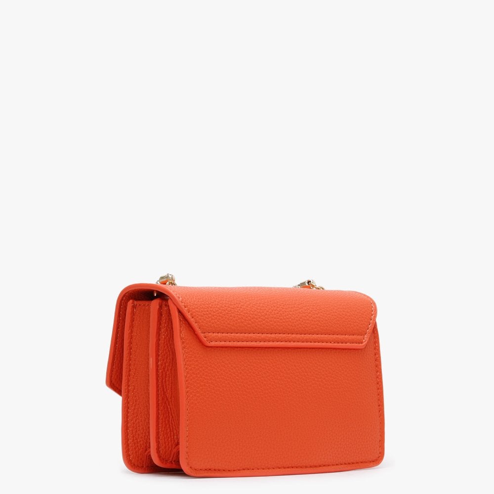 Pattina Orange Pebbled Shoulder Bag