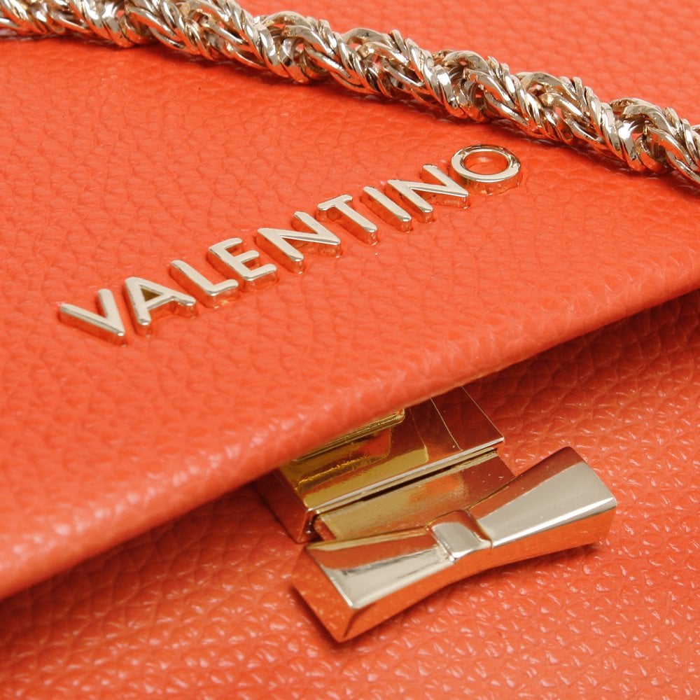 Pattina Orange Pebbled Shoulder Bag