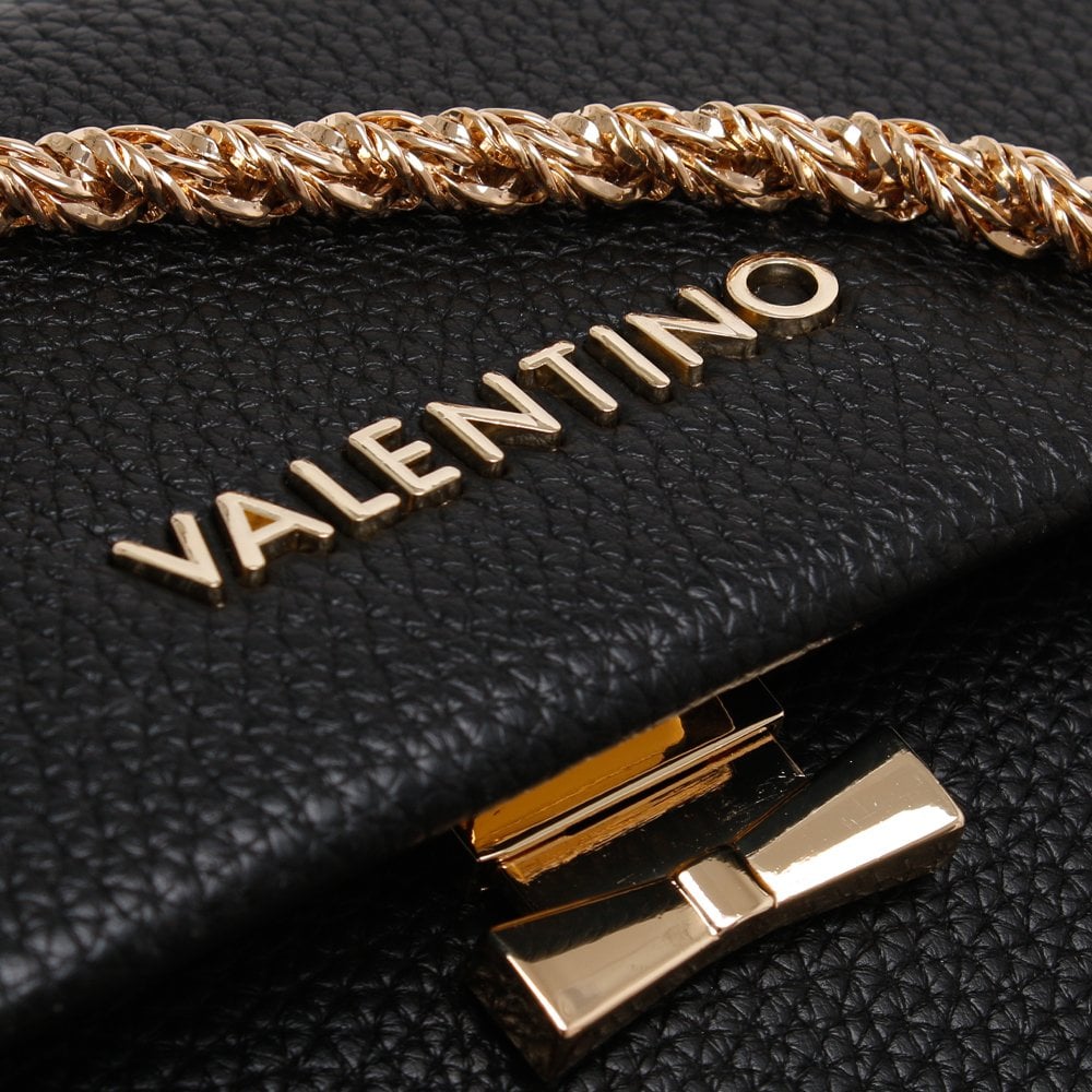 Pattina Black Pebbled Shoulder Bag