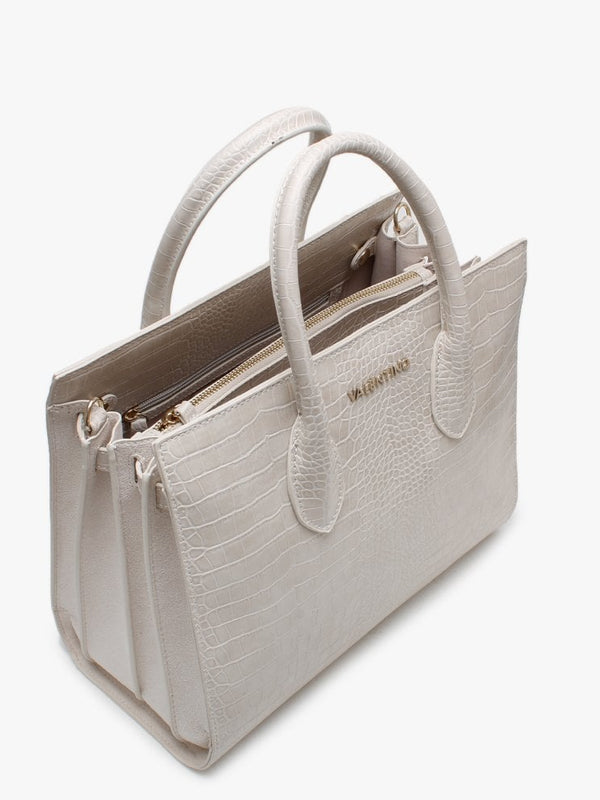 Summer Memento Ecru Moc Croc Tote Bag