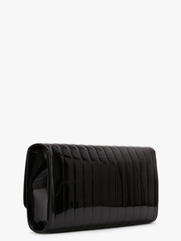 Bongo Black Patent Pochette Bag