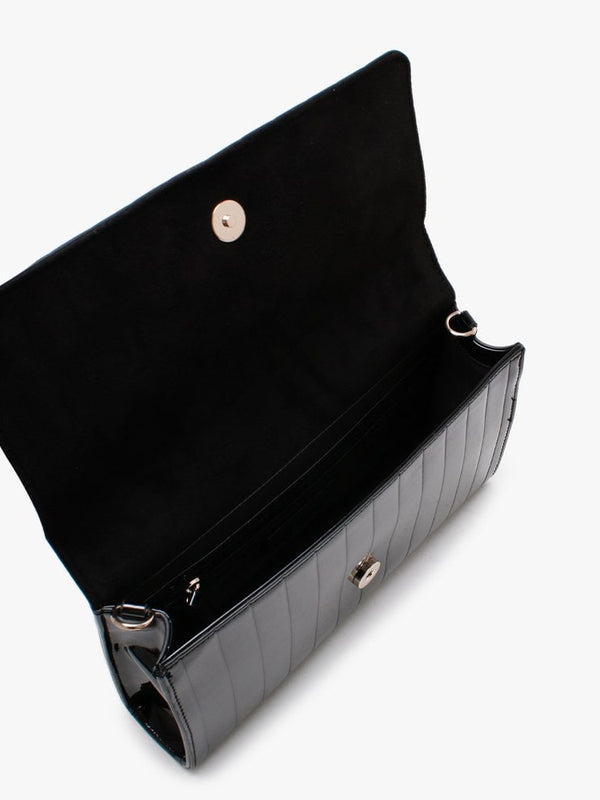 Bongo Black Patent Pochette Bag
