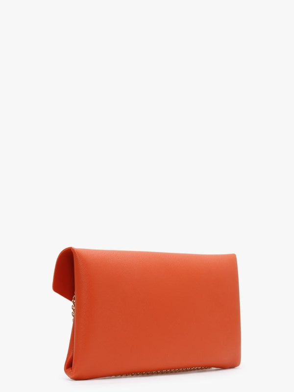Arpie Orange Saffiano Envelope Pochette Bag