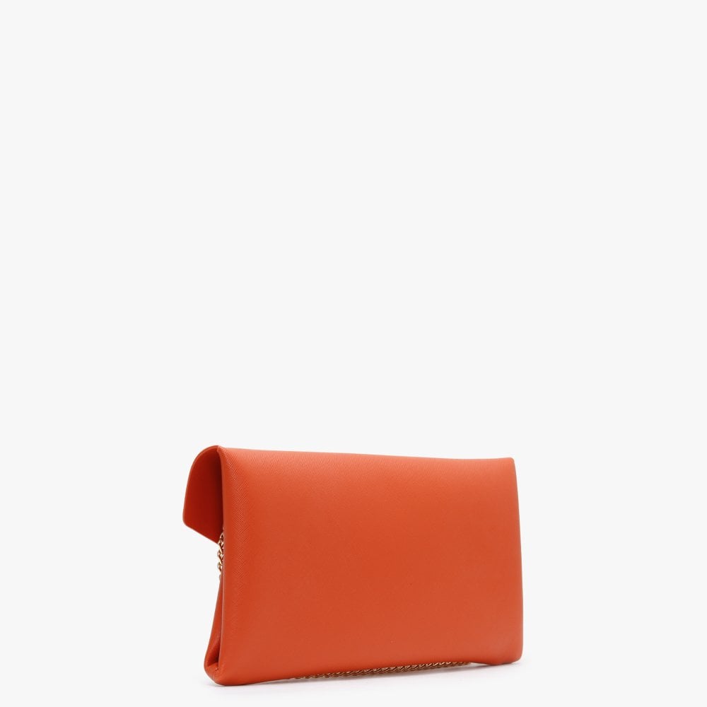 Arpie Orange Saffiano Envelope Pochette Bag