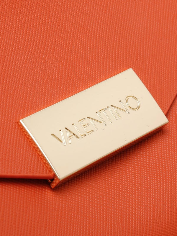 Arpie Orange Saffiano Envelope Pochette Bag