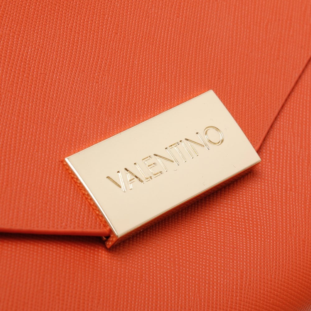 Arpie Orange Saffiano Envelope Pochette Bag