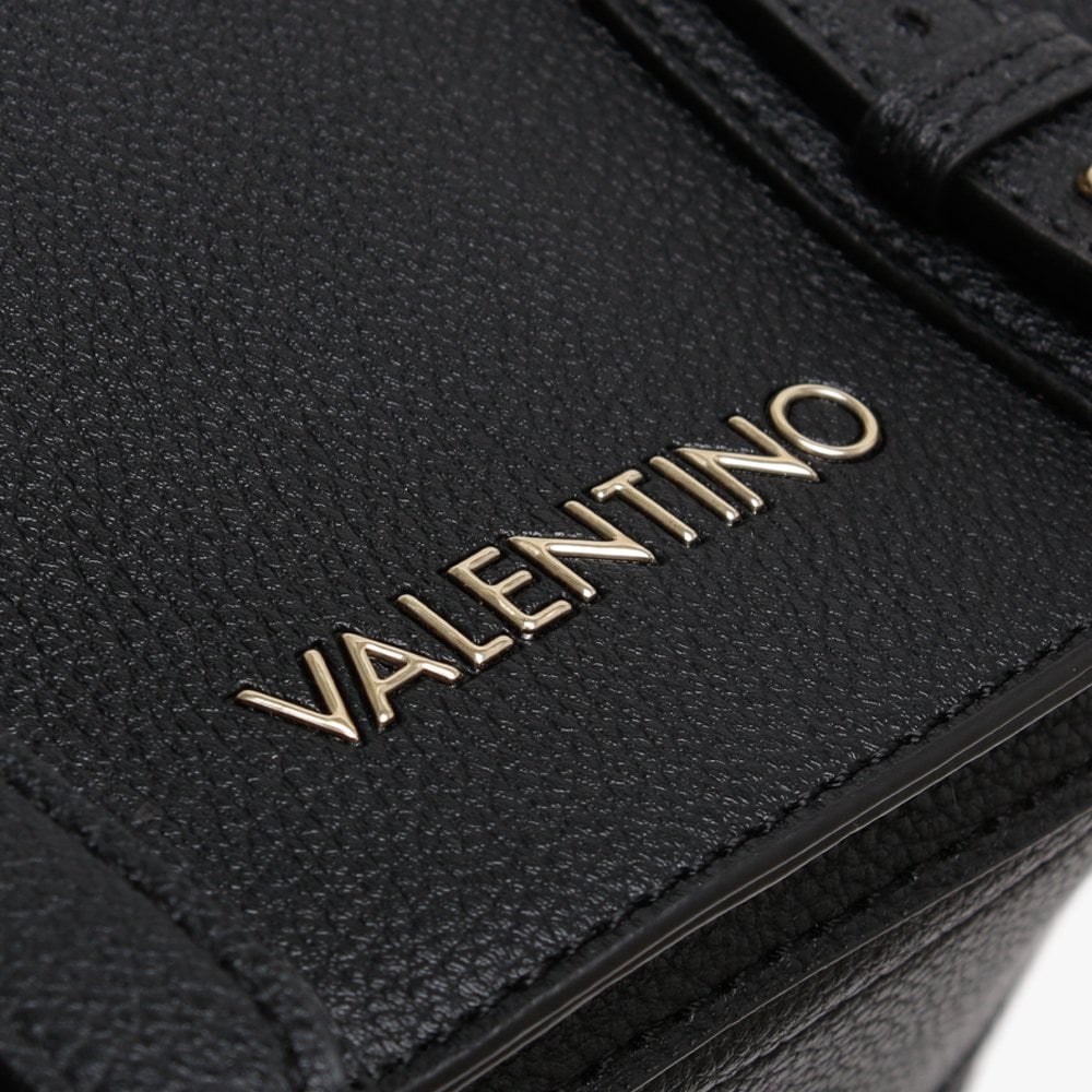 Alma Black Pebbled Satchel Bag