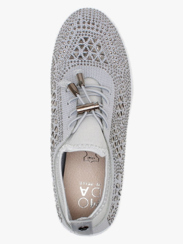Borena Grey Embellished Trainers
