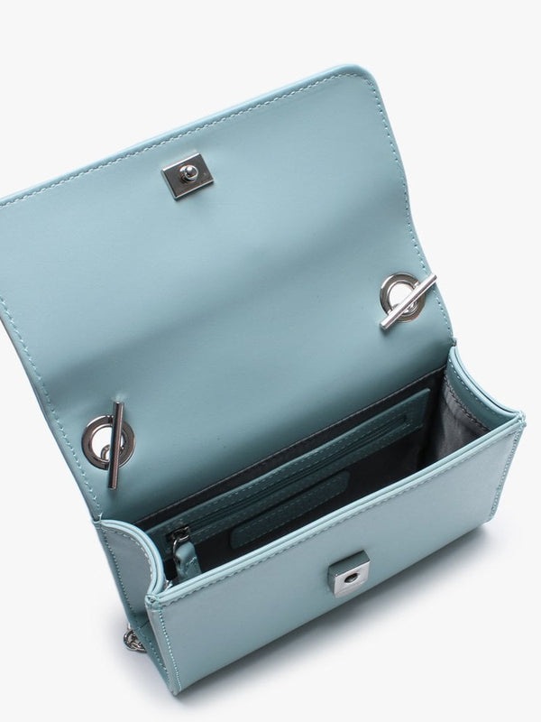 Ranma Turquoise Diamante Embellished Shoulder Bag