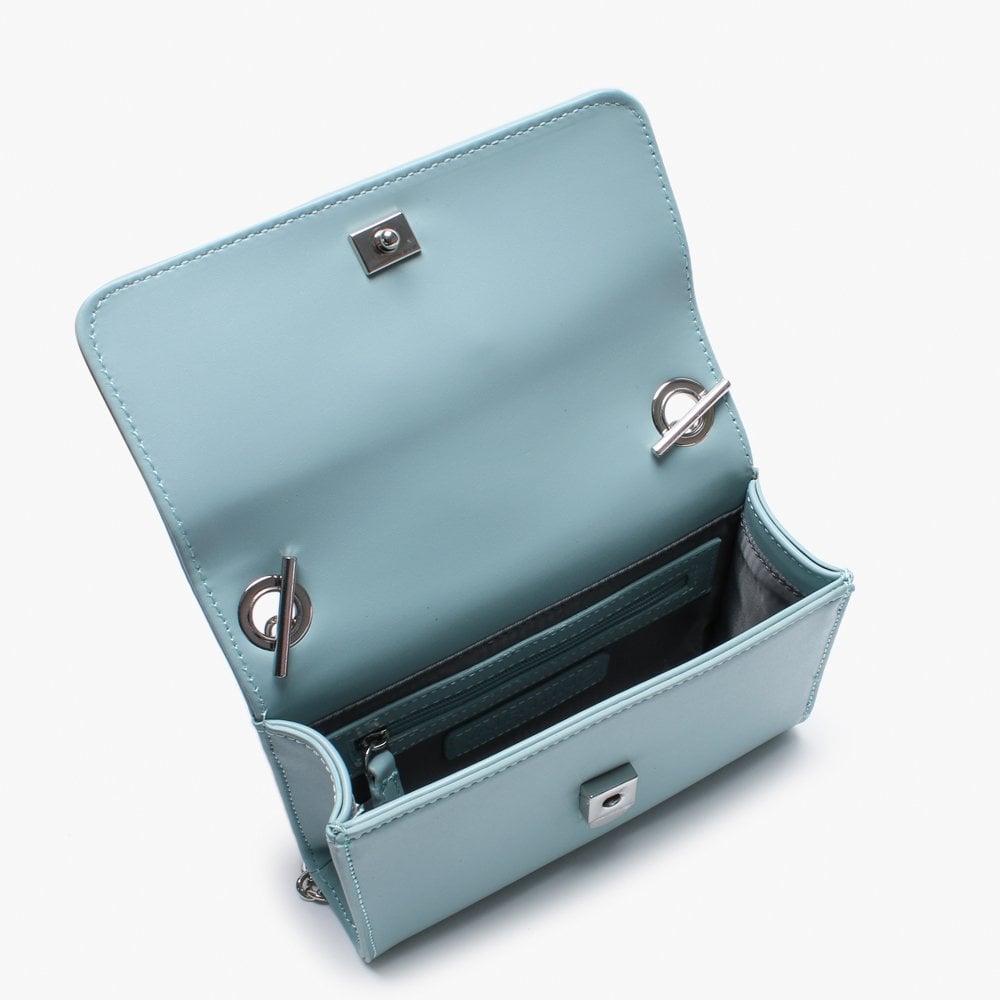 Ranma Turquoise Diamante Embellished Shoulder Bag